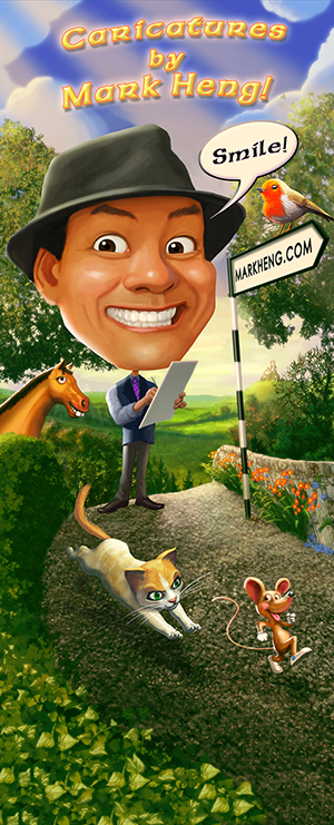 Caricatures by Mark Heng